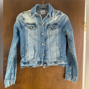 Y2K Cello Denim Wear Light Acid Wash Blue Jean Jacket size Large